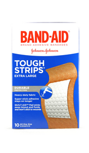 Band-Aid, Extra-Large Tough Strips, 10 Band-Aids - Green Valley Pharmacy Ottawa Canada