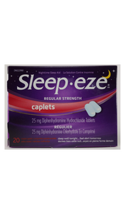 Sleep-eze, Regualr Strength, 20 Caplets - Green Valley Pharmacy Ottawa Canada
