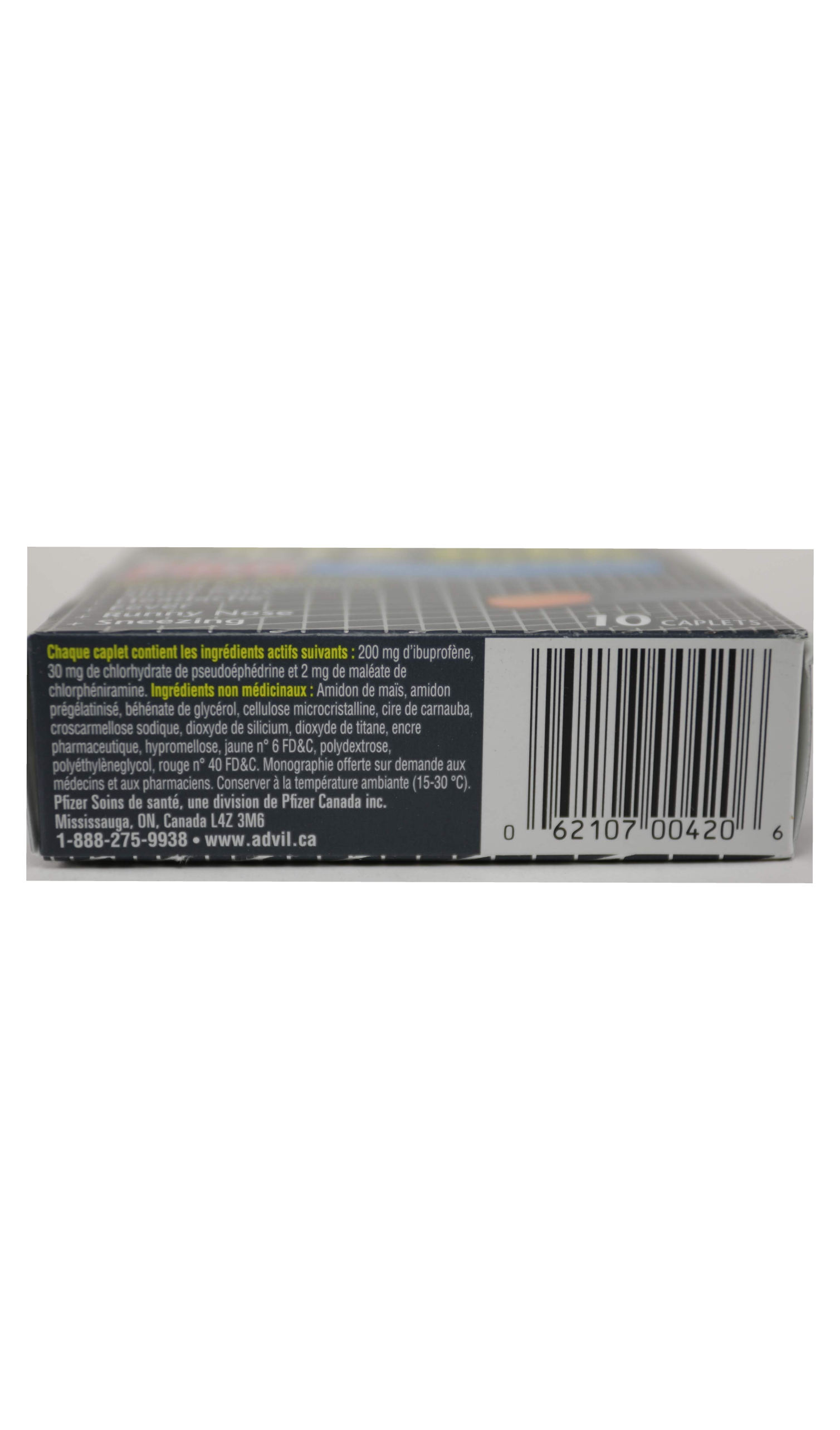 Advil Cold & Sinus Plus, 10 Caplets – Green Valley Pharmacy