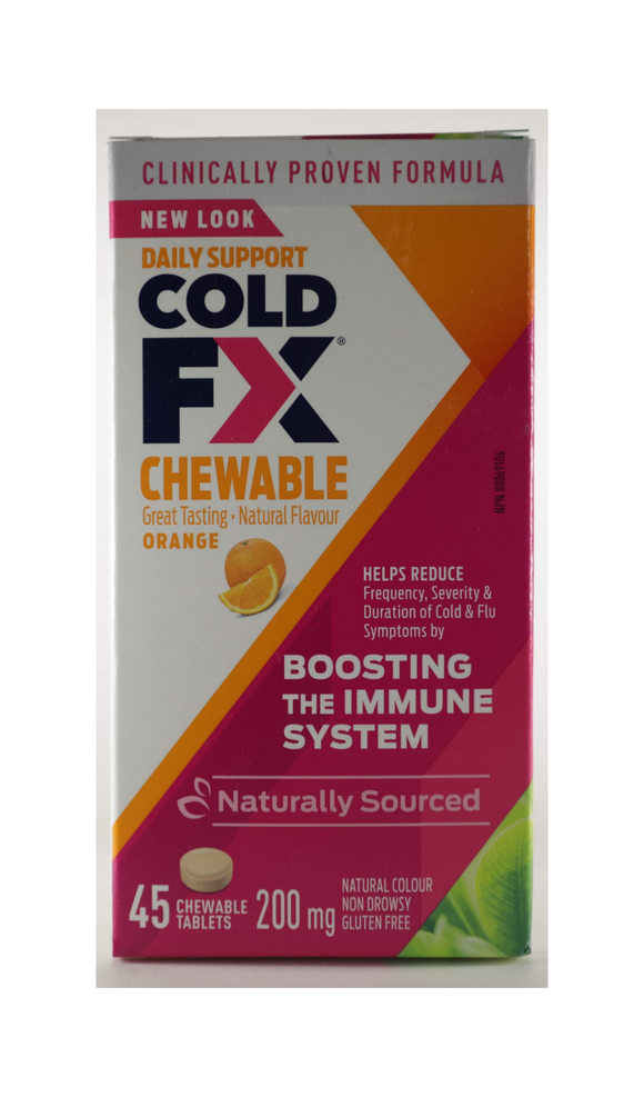Cold FX Chewable, Orange Flavor, 45 Tablets - Green Valley Pharmacy Ottawa Canada