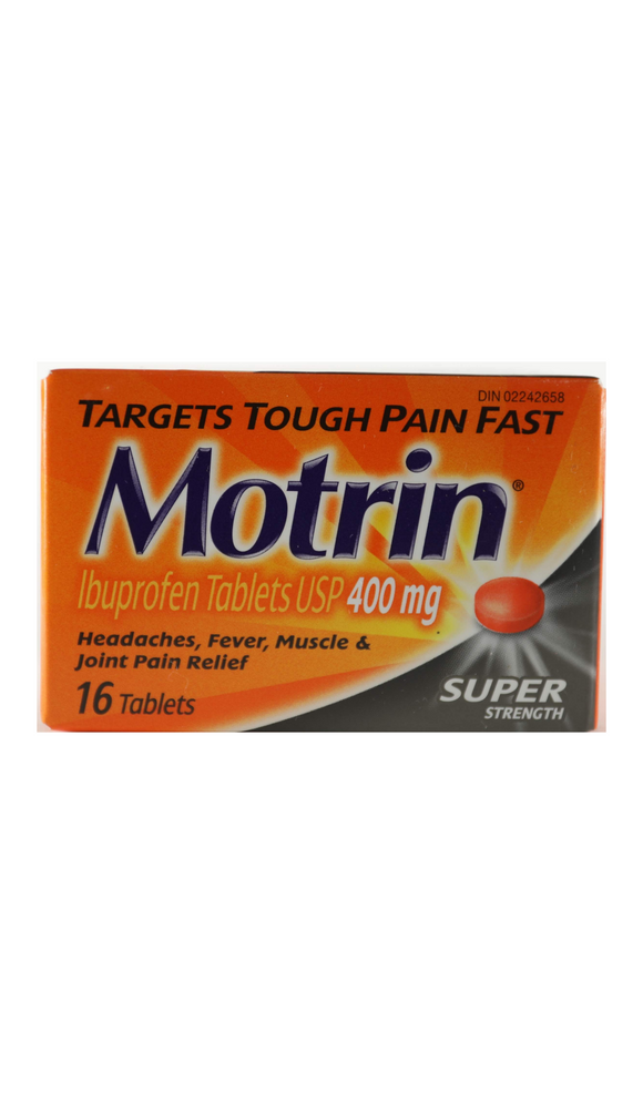 Mortrin, 400 mg, 16 Tablets - Green Valley Pharmacy Ottawa Canada