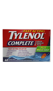 Tylenol Complete, Cough Cold & Flu, 40 Capsules - Green Valley Pharmacy Ottawa Canada
