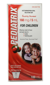 Pediatrix Liquid, Cherry Flavor, 100 mL - Green Valley Pharmacy Ottawa Canada