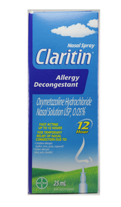 Claritin Allergy Decongestant Spray, 25 mL - Green Valley Pharmacy Ottawa Canada
