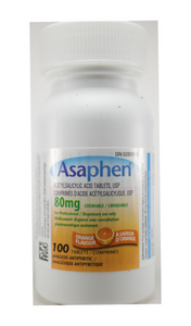 Asaphen, Orange Flavor, Chewable, 100 Tablets - Green Valley Pharmacy Ottawa Canada