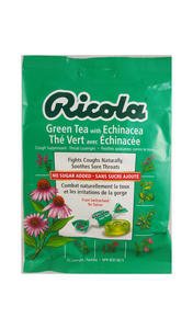 Ricola, Gree Tea with Echinacea Sugar-Free, 19 Lozenges - Green Valley Pharmacy Ottawa Canada