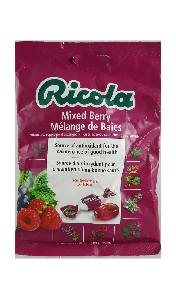 Ricola, Mixed Berry, 19 Lozenges - Green Valley Pharmacy Ottawa Canada