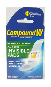 Compound W, Invisible Pads, 14 Pads - Green Valley Pharmacy Ottawa Canada