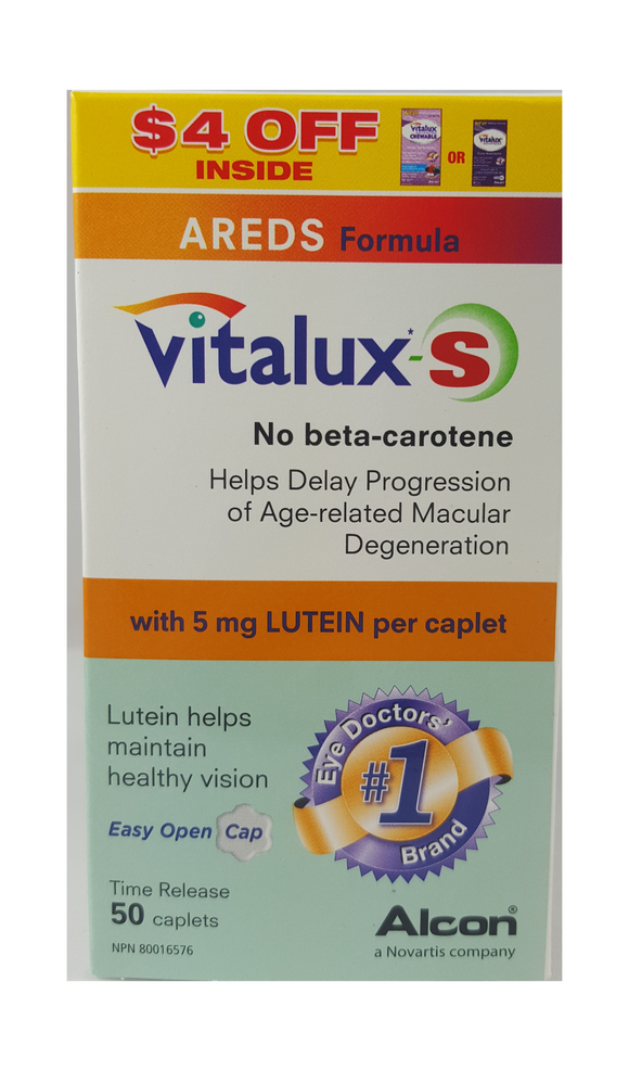 Vitalux-S, 50 Caplets - Green Valley Pharmacy Ottawa Canada
