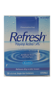 Refresh Lubricant Eye Drops, 30 x 0.4 mL - Green Valley Pharmacy Ottawa Canada