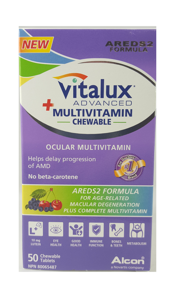 Vitalux Advanced+ Multivitamin, 50 Tablets - Green Valley Pharmacy Ottawa Canada