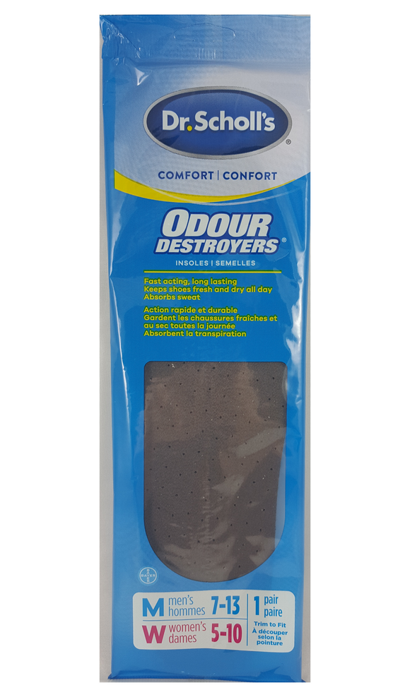 Dr. Scholl's Odour Destroyers Insoles - Green Valley Pharmacy Ottawa Canada