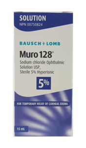 Bausch & Lomb Muro 128 5% , 15 mL - Green Valley Pharmacy Ottawa Canada