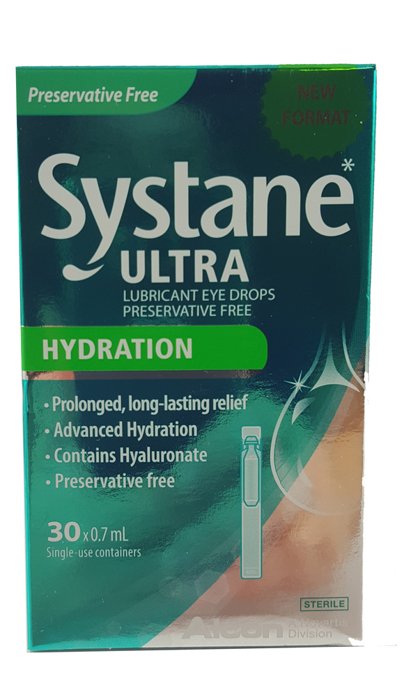 Systane Ultra Hydration Eye Drops, 30 x 0.7mL - Green Valley Pharmacy Ottawa Canada