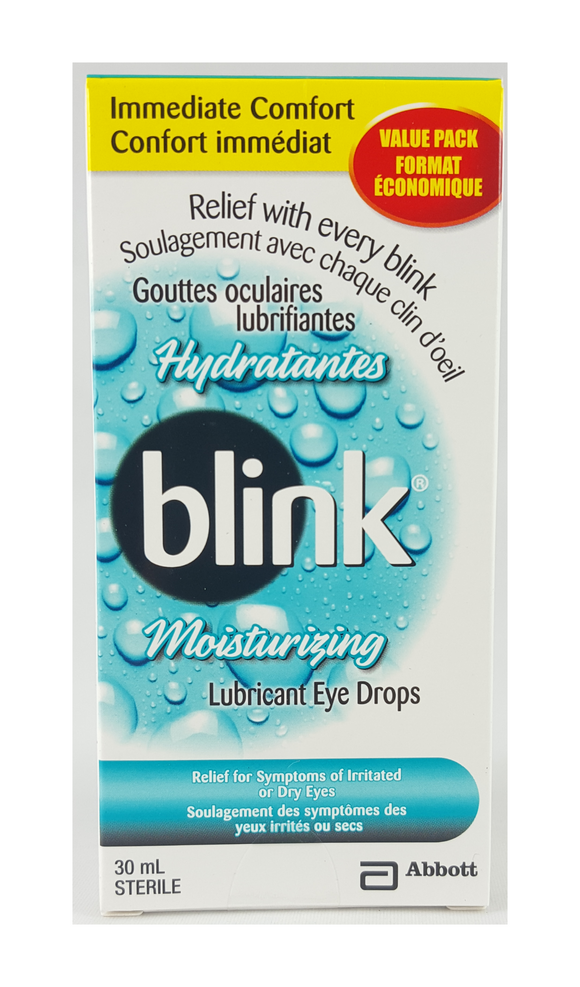 Blink Moisturizing  Eye Drops, 30 mL - Green Valley Pharmacy Ottawa Canada