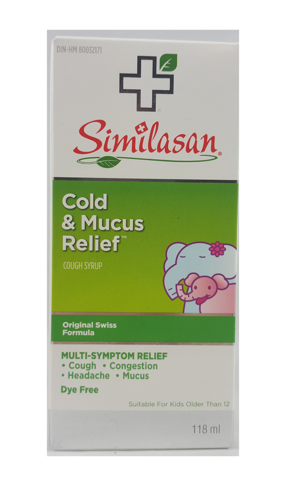 Similasan, Cold & Mucus Relief, 118 mL - Green Valley Pharmacy Ottawa Canada