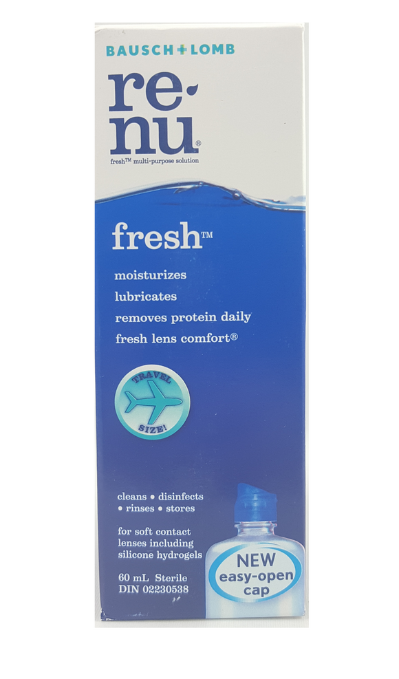 Re-nu Fresh Solution, 60 mL - Green Valley Pharmacy Ottawa Canada