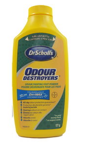 Dr. Scholl's Odour Destroyers Powder, 177 g - Green Valley Pharmacy Ottawa Canada