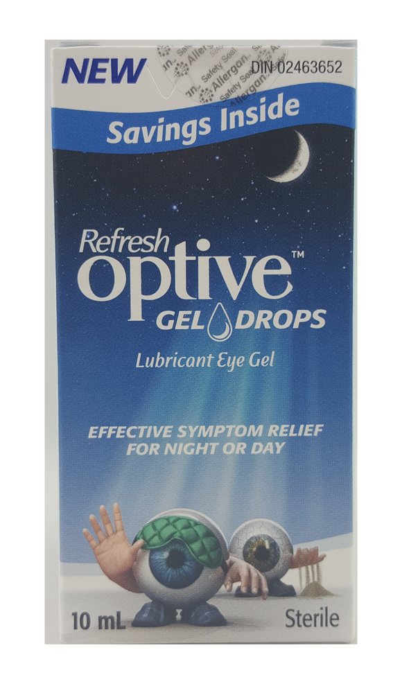 Refresh Optive Gel Drops, 10 mL - Green Valley Pharmacy Ottawa Canada
