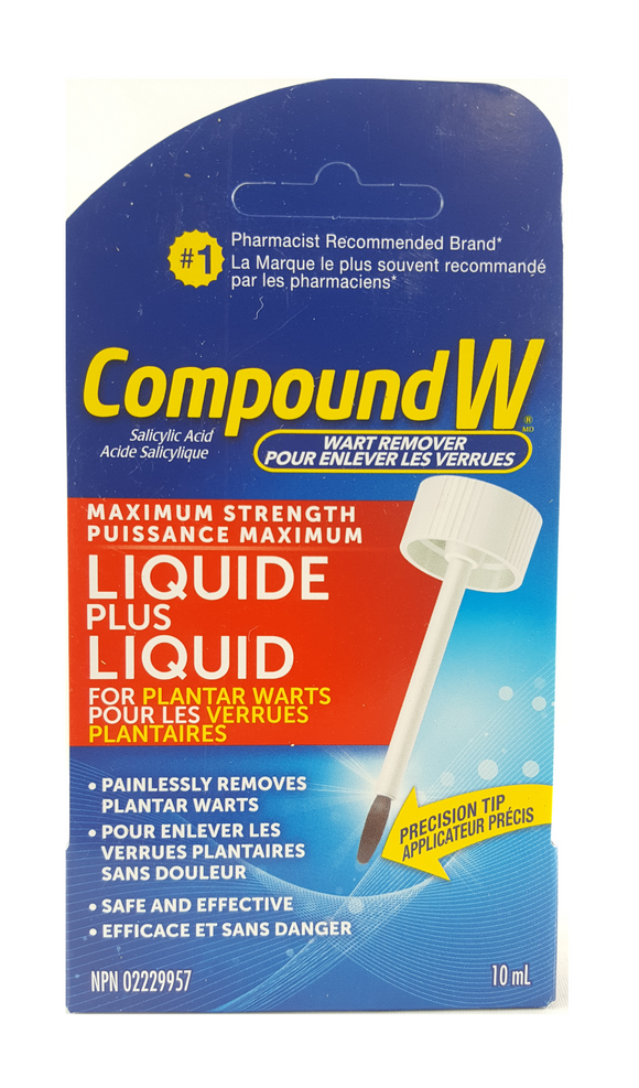 Compound W, Liquid Plus Maximum Strength, 10 mL - Green Valley Pharmacy Ottawa Canada