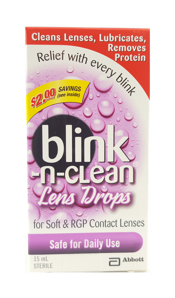 Blink n-clean Lens Drops, 15 mL - Green Valley Pharmacy Ottawa Canada