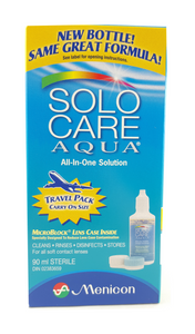 Solo Care Aqua, All in One Solution, 90 mL - Green Valley Pharmacy Ottawa Canada