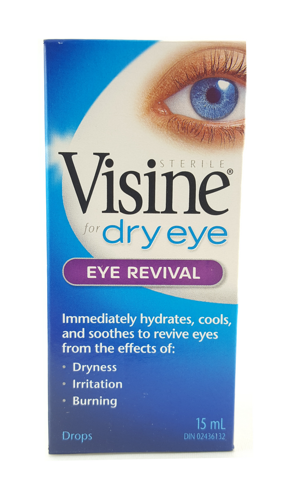 Visine Dry Eye, Eye Revival, 15 mL - Green Valley Pharmacy Ottawa Canada