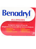 Benadryl 25mg, 12 Caplets - Green Valley Pharmacy Ottawa Canada