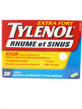 Tylenol Cold & Sinus Extra Strength, 20 Daytime Caplets - Green Valley Pharmacy Ottawa Canada