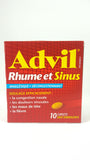 Advil Cold & Sinus, 10 Caplets - Green Valley Pharmacy Ottawa Canada