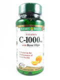 Nature's Bounty Vitamin C with Rose Hips 1000mg, 100 Coated Tablets - Green Valley Pharmacy Ottawa Canada